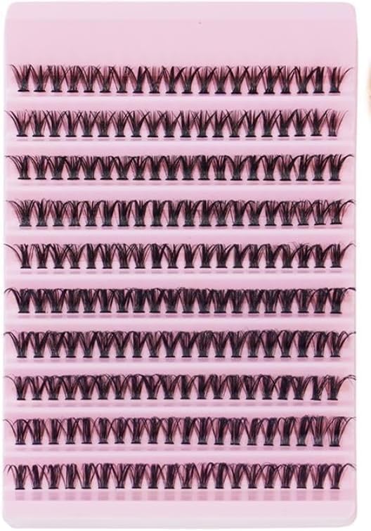LAHES 20PCS - Extensions Individual Lash Volume 6D mink - FREE EYELASHES - Natural Eyelashes (30P-12 MM)-ONE BY ONE-