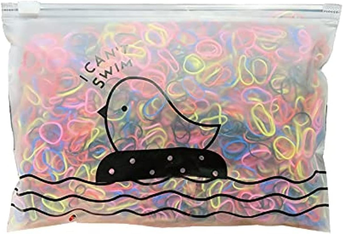 300PCS Rubber Bands For Hair Disposable Elastic Hair Ties, Mini Soft Hair Elastic Bands for Girls Braids Hair