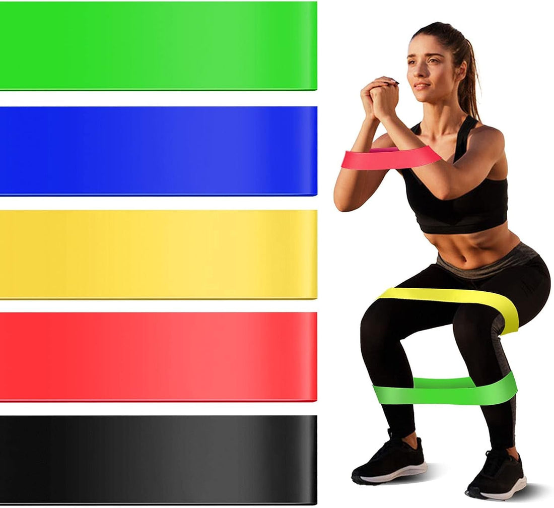 GHAZAL Sports Band Strong Fitness Exercise Band Premium Latex Rubber Construction 5 Different Pressure Levels