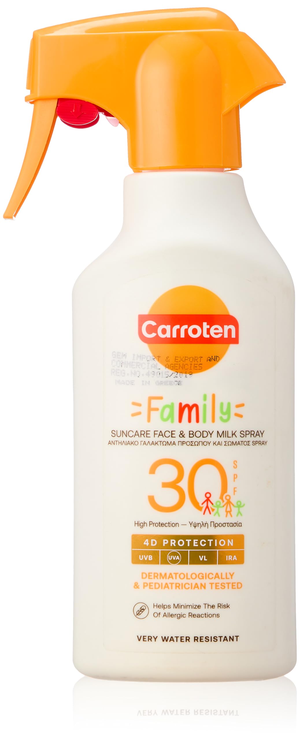 Carroten Family Suncare SPF30 Face and Body Milk Spray 270 ml