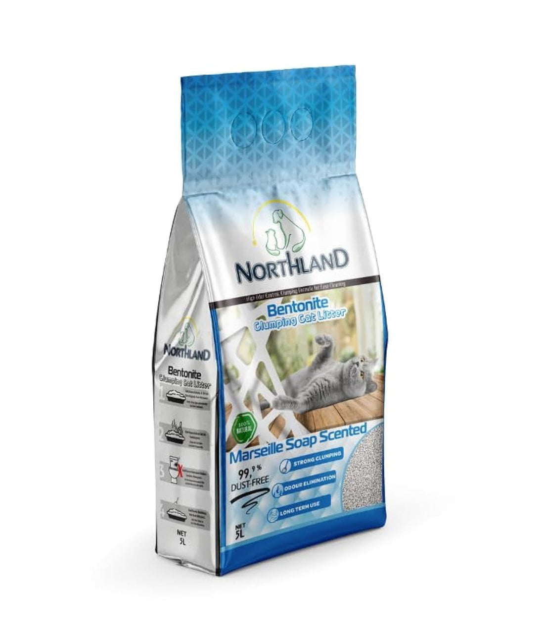 Northland Bentonite Clumping Cat Litter - Marseille Soap 5 L
