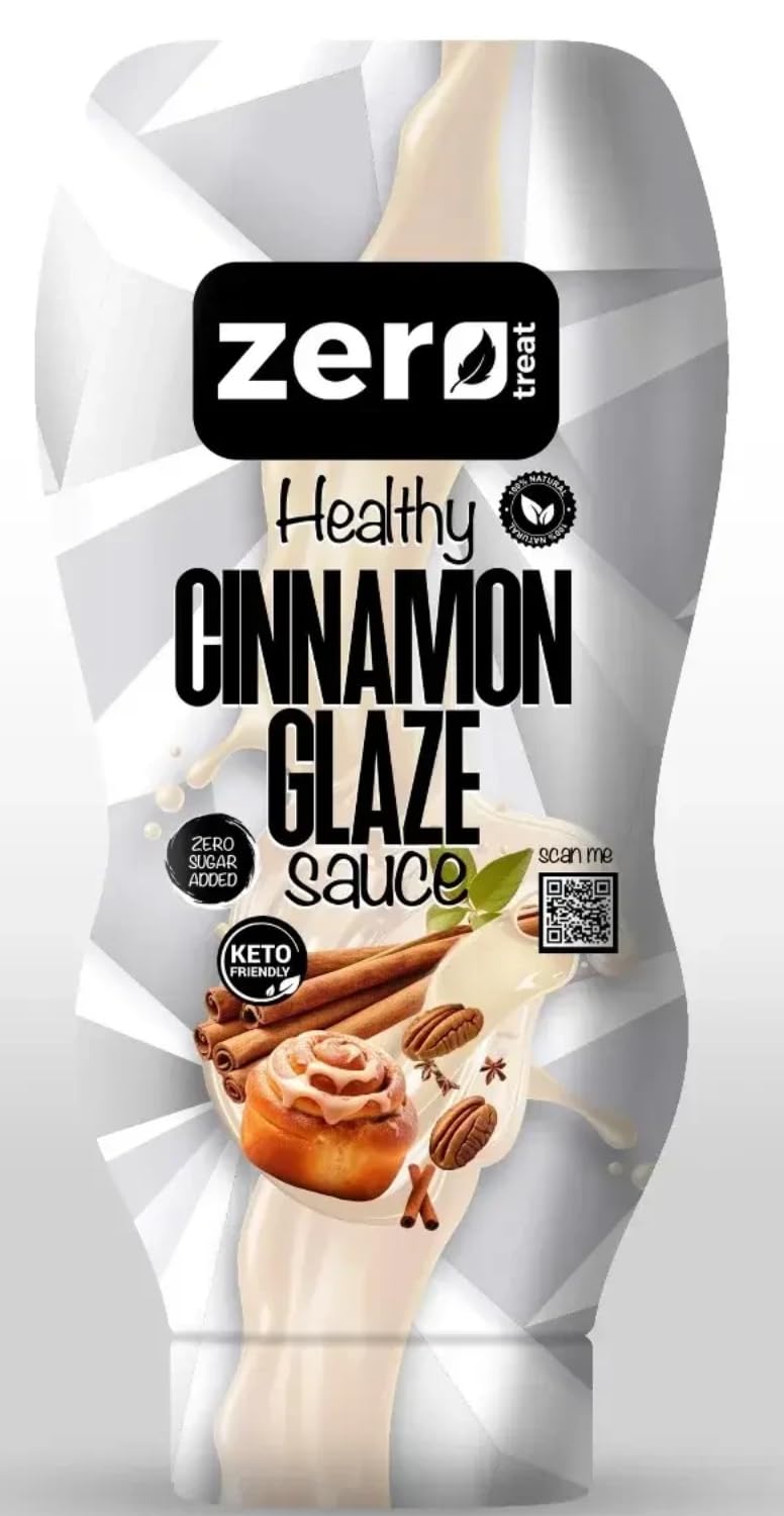 Zero Treat Healthy Cinnamon Glaze Sauce, Sugar-Free, Keto-Friendly