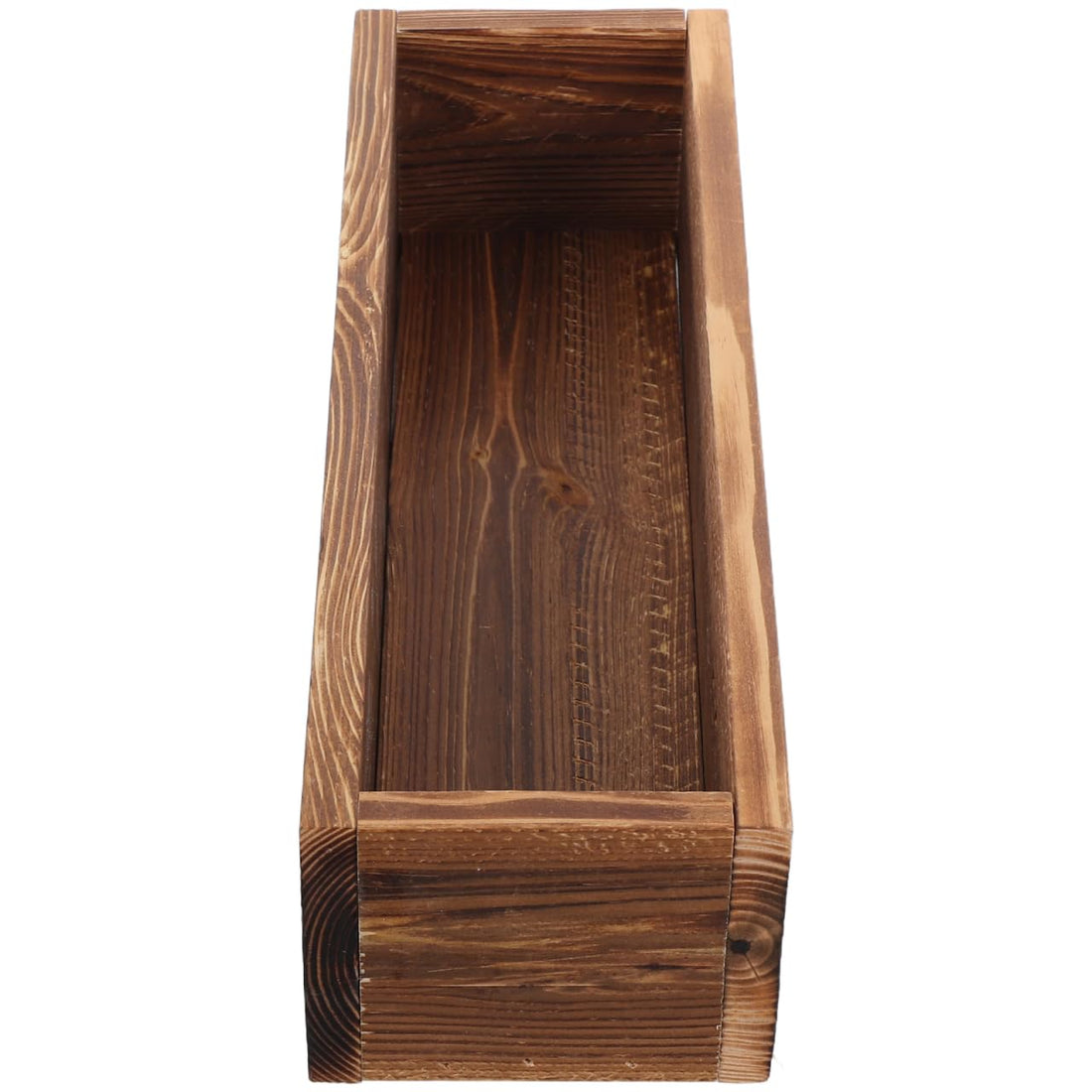 Wooden Planter Box Rustic Flower Pot for Outdoor Gardening Succulents Vegetables 11.81X3.74X2.76In Window Box Planters