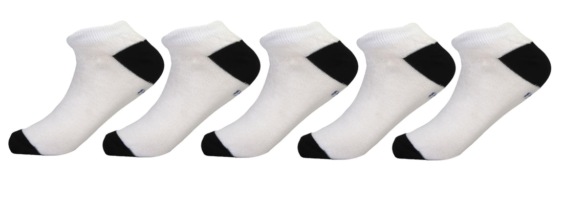 White Flower Unisex Set Of 5 Pieces Socks Socks