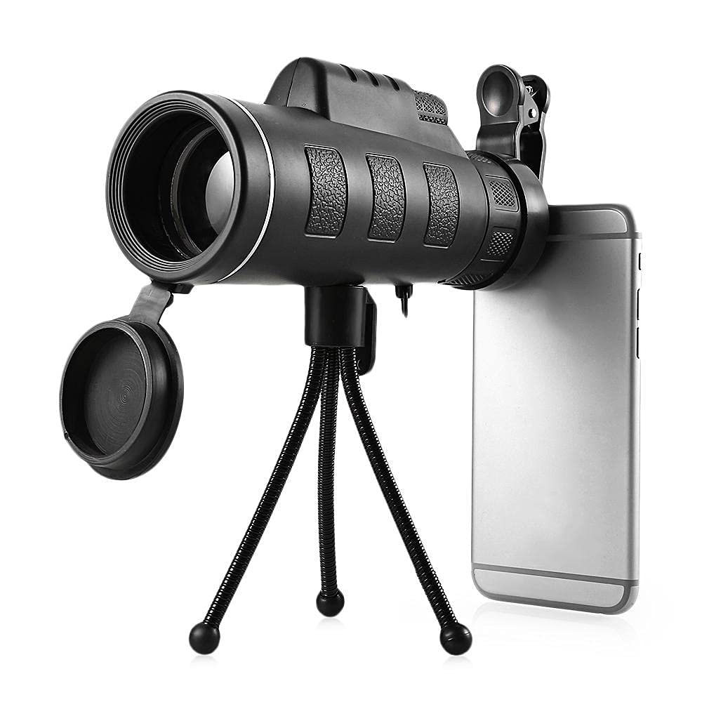 Phone Telescope Monocular Zoom 40x Lens HD Vision with Stand and Phone Clip
