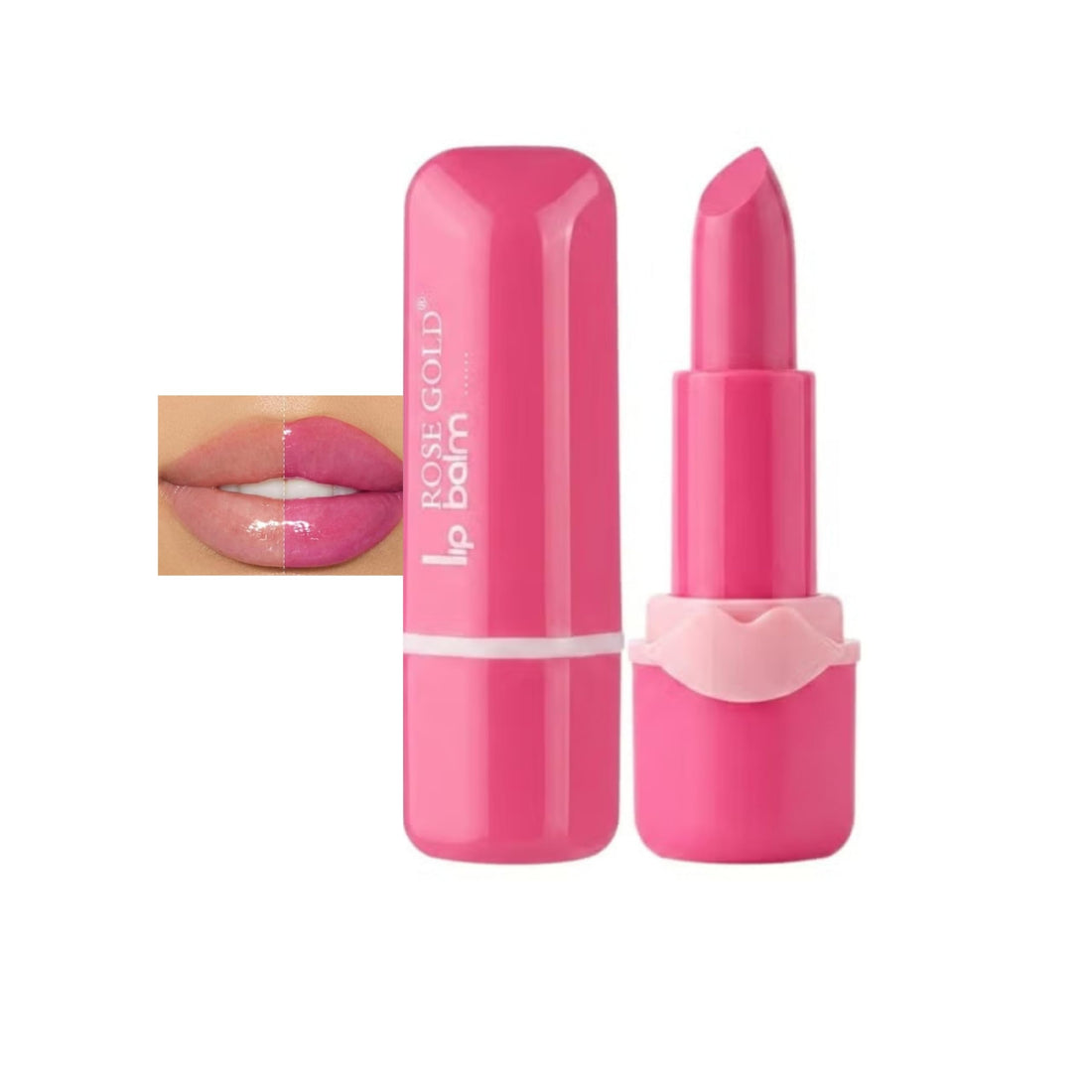 Magic Lip Balm – Color Changing pH Reactive Moisturizing Lip Treatment with Shea Butter & Vitamin E – Hydrating Natural Pink Tint Lip Care Stick for Dry and Chapped Lips Daily Use (03)