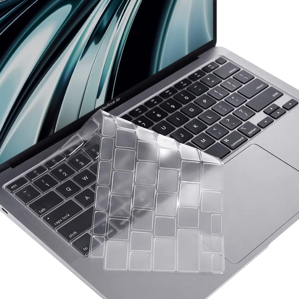 Oaky Keyboard Protector for MacBook Air M1 13 inch 2020 Release Model A2179, A2337 Ultra Thin Keyboard Cover Waterproof Dust-Proof Keyboard Skin- TPU Clear