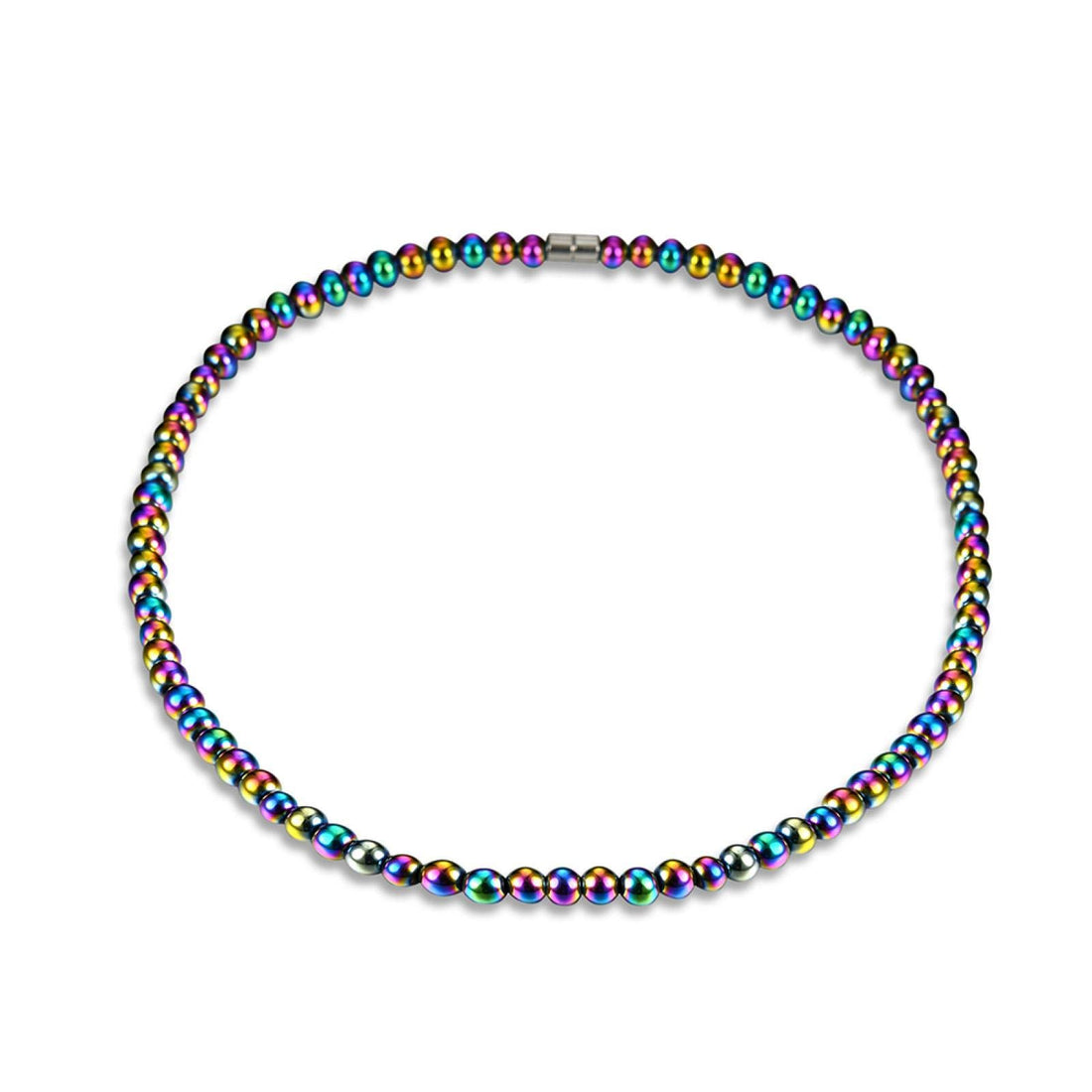 Necklaces For Women And Men, Magnetic Therapy Necklace, Magnetic Health Care Therapy Hematite Beads Magnetic Necklace Stylish Couples Health Energy Healing hematite Beads for Crystal Quartz Stretch