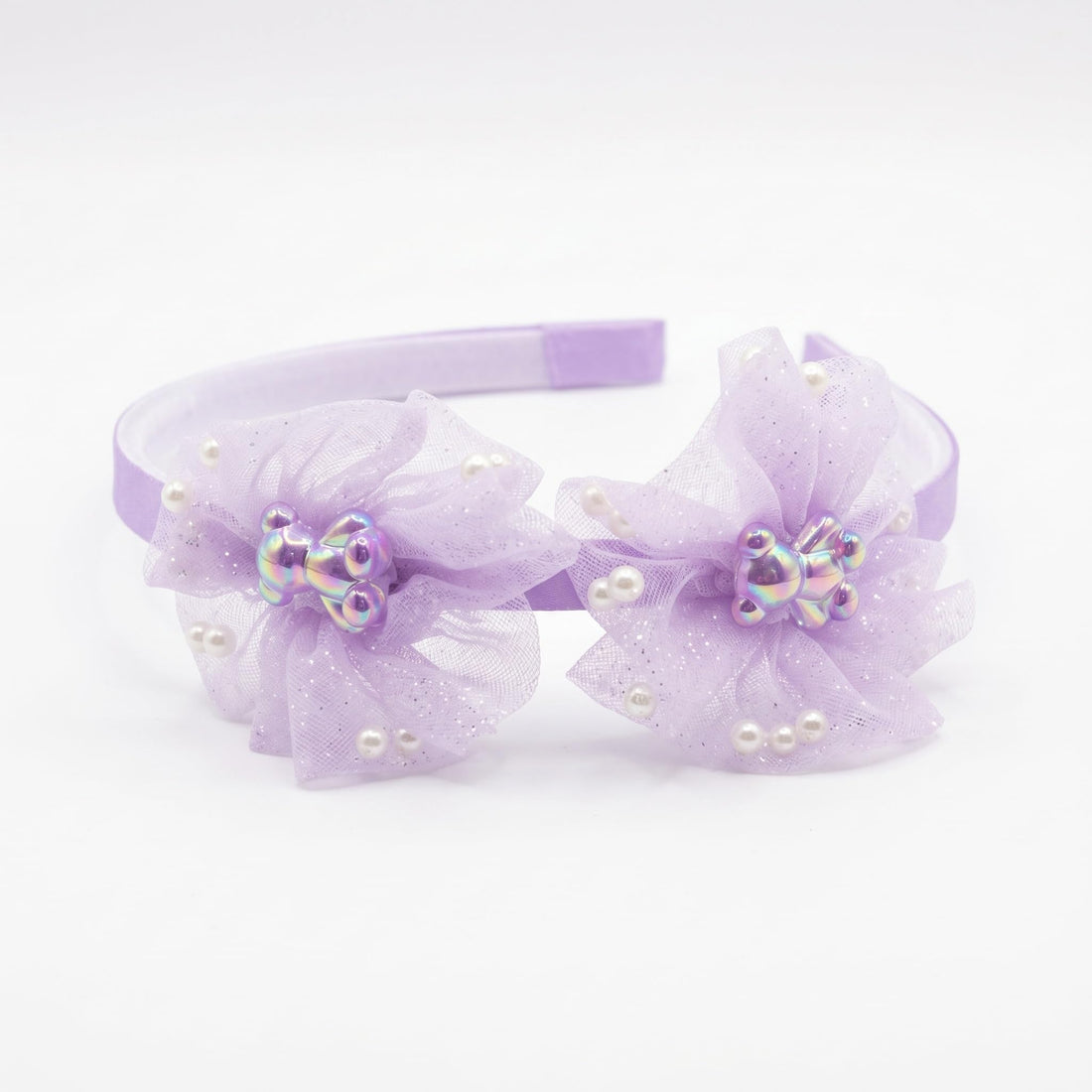 Catch Up Blossom Bow Band for Women and Girls, Cute Floral Bow Headband, Soft Comfortable Non Slip Hair Hoop, Stylish Fashion Hair Accessory for Daily Wear Parties and Special Occasions