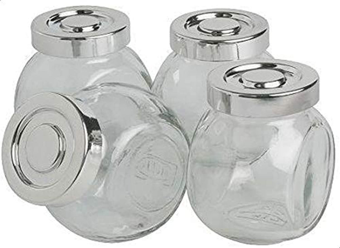 Generic Spice Jar, Glass, 4 Pieces