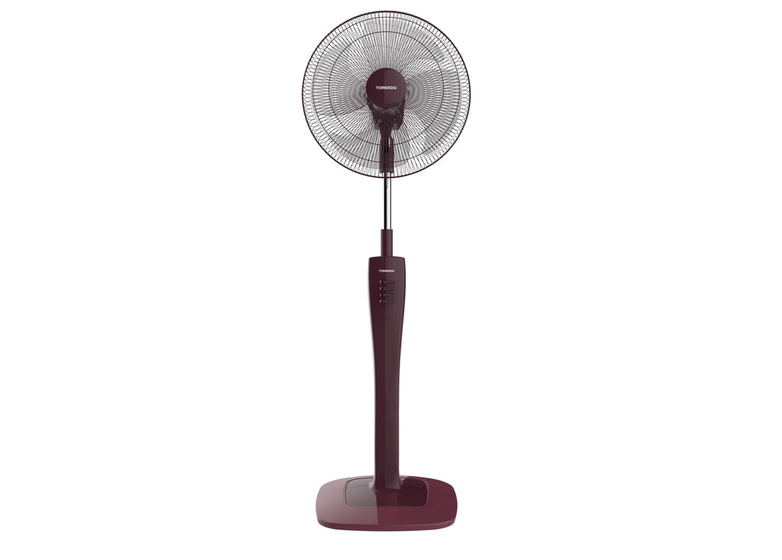 TORNADO Stand Fan 16 Inch 4 Blades Vino TSF-74RED