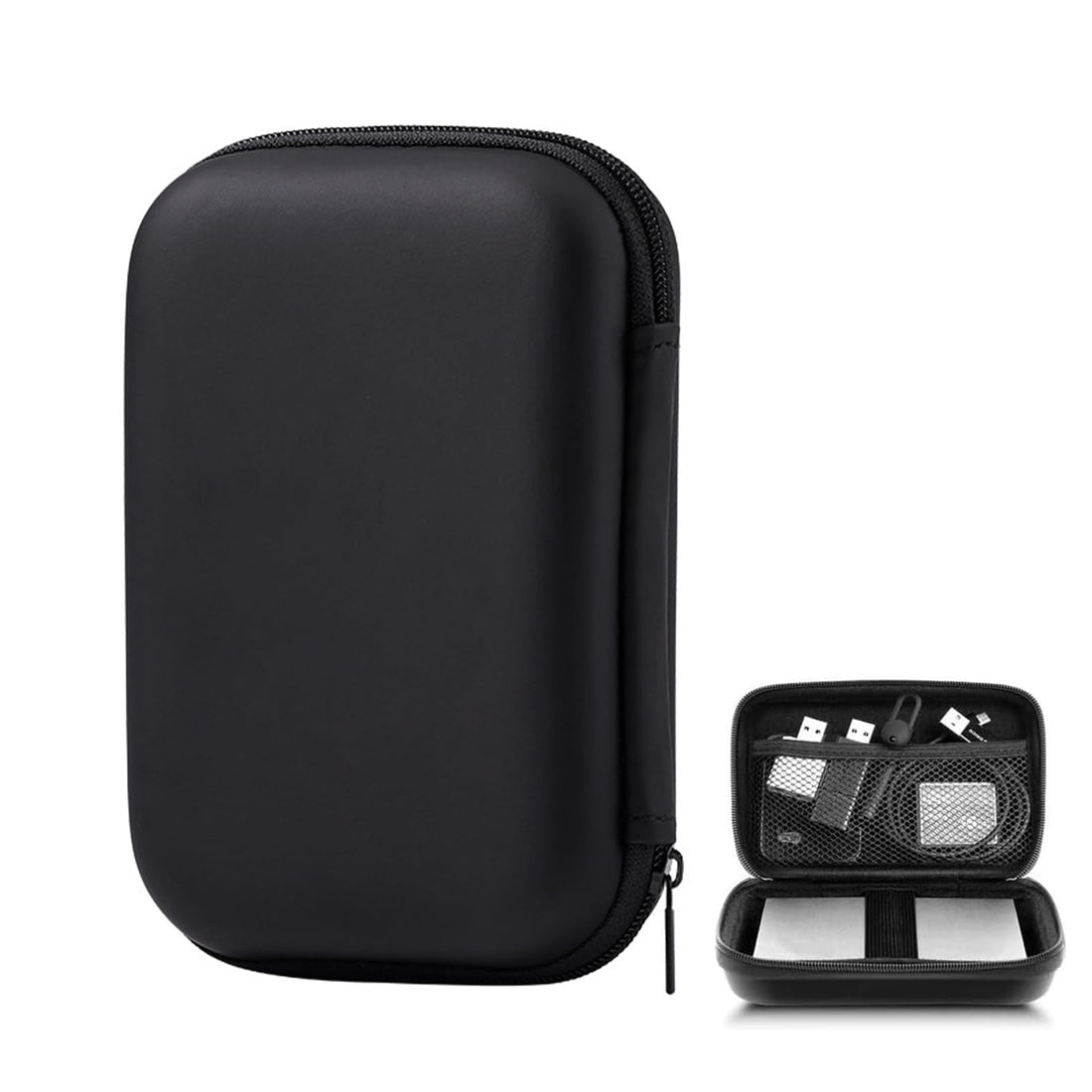 Hard Drive Case Hard Drive Case HDD Case for 2.5 Inch Hard Drives and SSD, Robust and Shockproof Case for Portable/Extreme Portable SSD External Hard Drive, Hard Travel Carry Case
