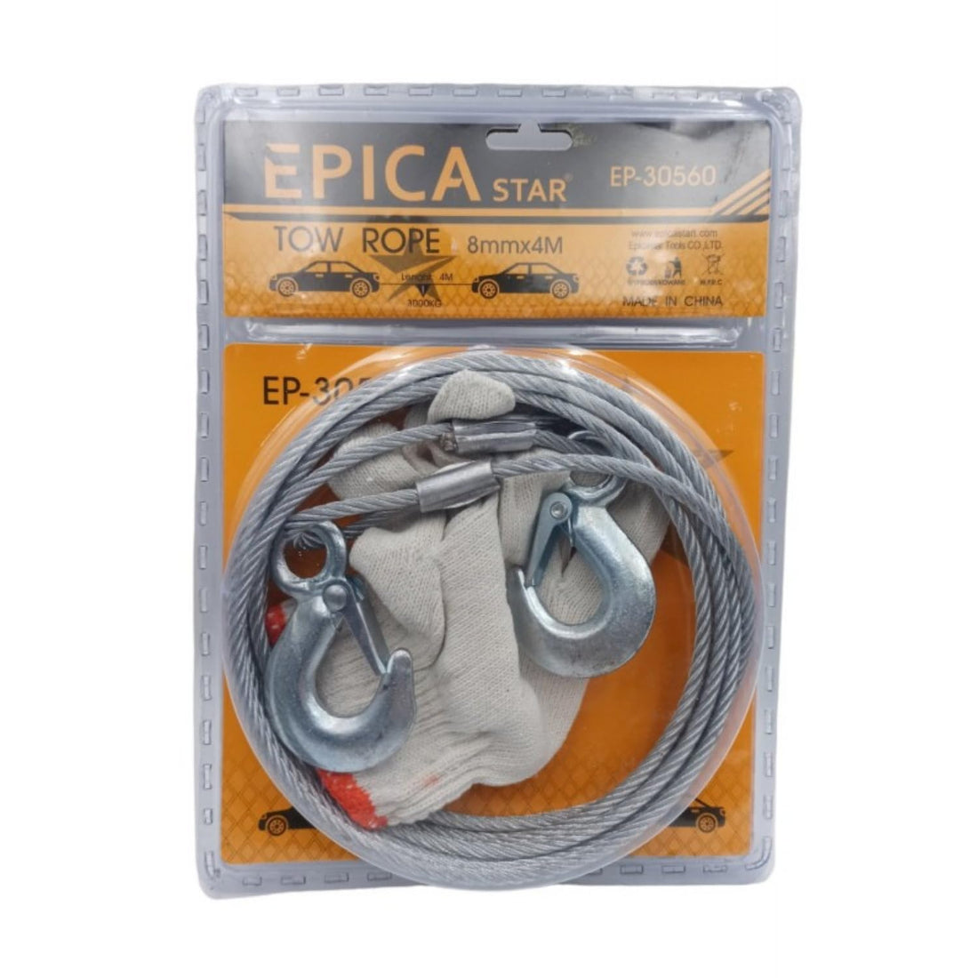 EPICA - Tow Rope 8mm x 4m, EP-30560