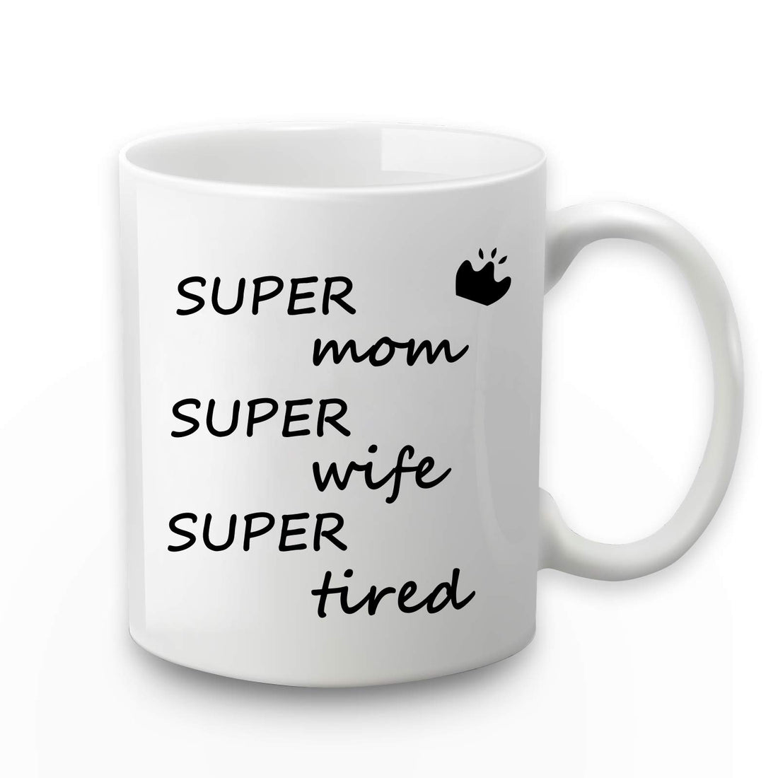 Toshiy Wife Mom Coffee Mugs Super Mom Super Wife Super Tired Mug Funny Mothers Day Gifts Wife Mother Mom Gifts from Daughter Son or Husband Wife Gifts from Husband 11 Ounce