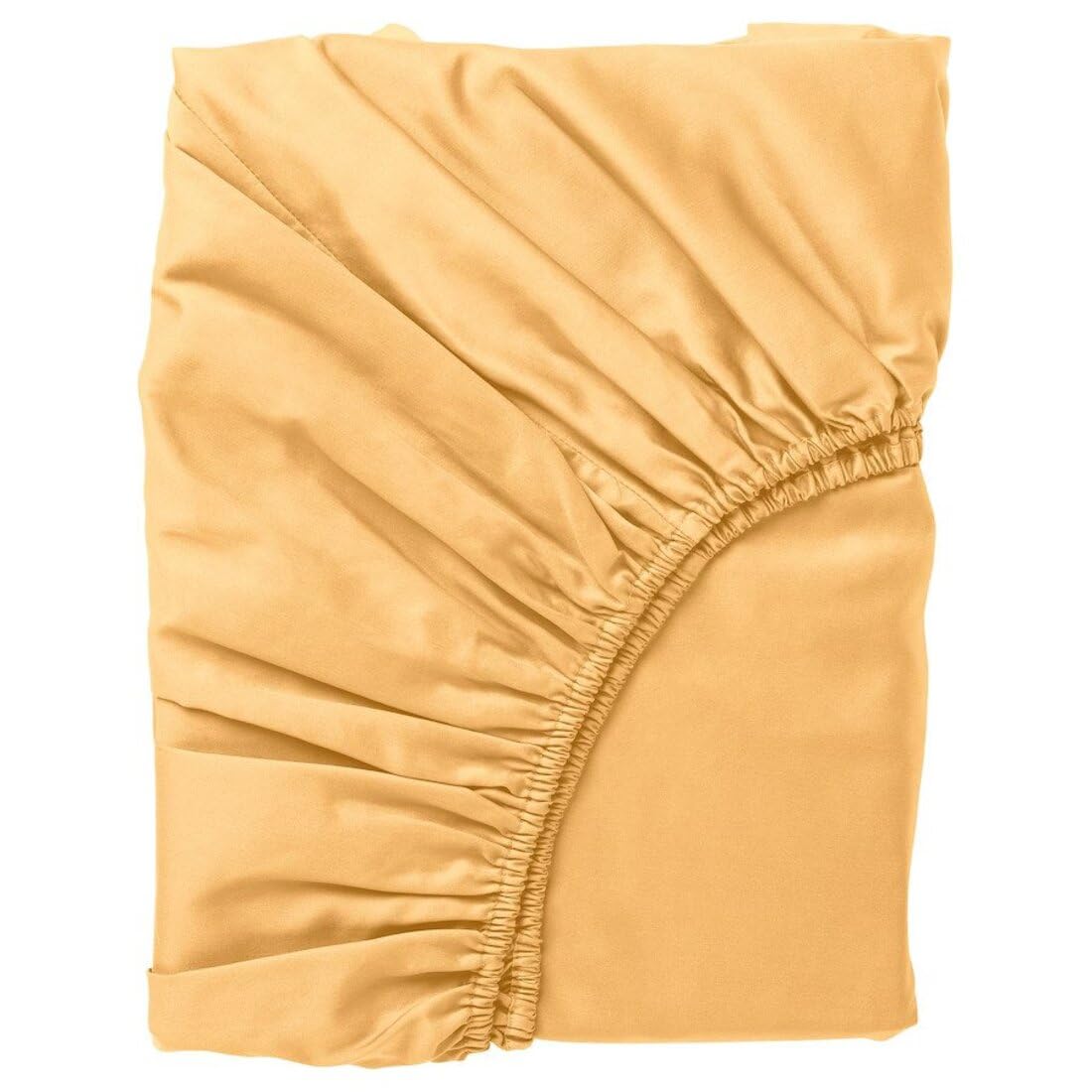 Digital Shoppy NATTJASMIN Fitted Sheet, Yellow, 80x200 cm (31x79)
