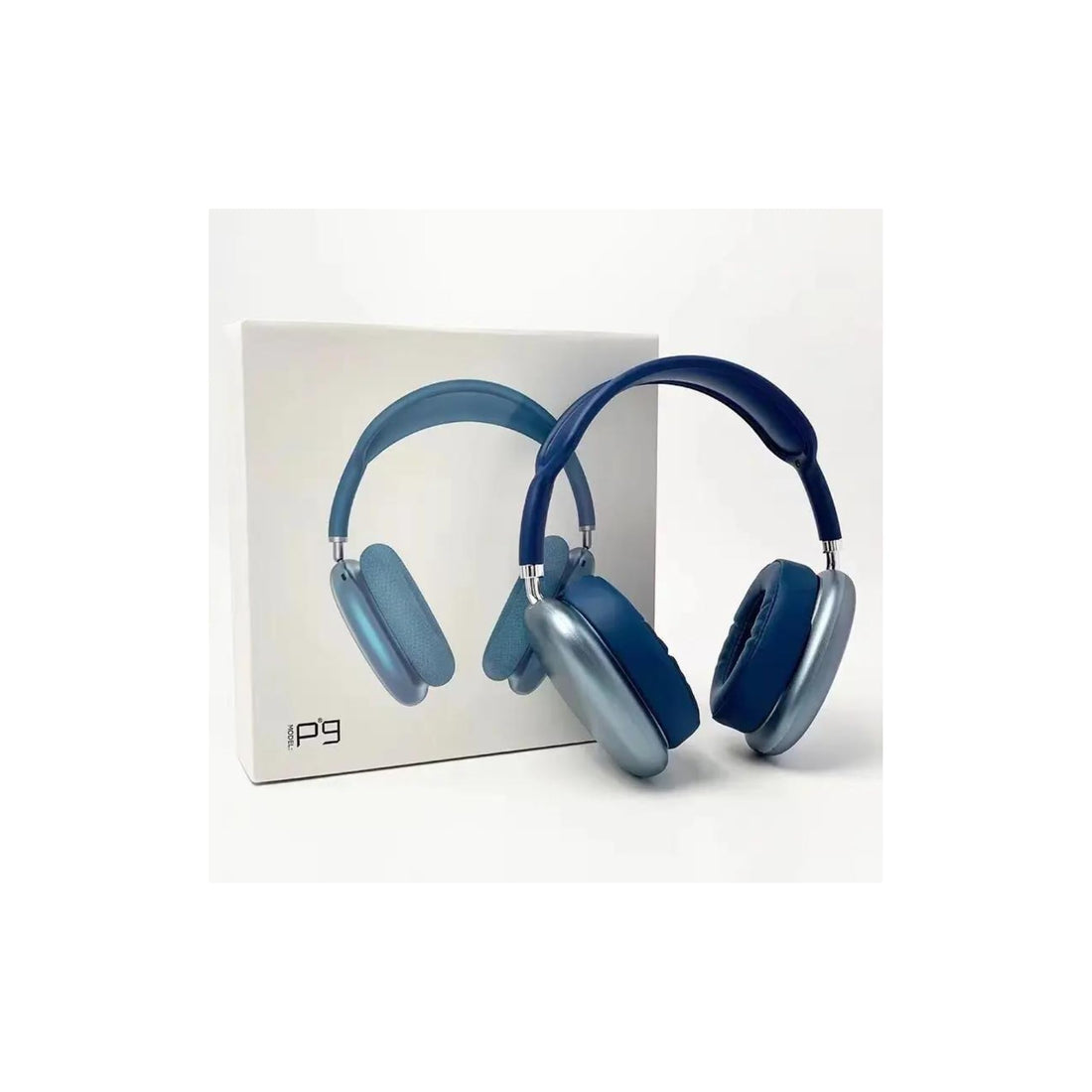 e4Trade P9 Noise Canceling TWS Earbuds Gaming Headset Wireless BT Headphones with Microphone Stereo HiFi Earphone Blue