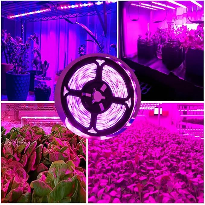 LED Grow Light Strip, Full Spectrum, Waterproof Plant Growing Lamp for Indoor Plants, Hydroponics, Greenhouse no power spply