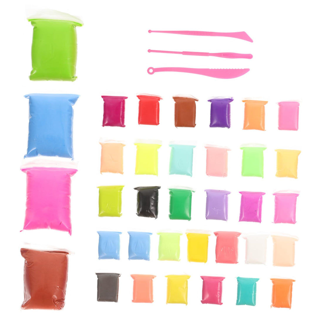 1 Set Super Light Sticky Suit Kids Toys Clay for Kids Air Dry Clay Tool Sculpting Tools Air Dry Clay Crafts Tools Bright Color Clay Kids Diy Clay Pvc Plasticine Ultra Light Child