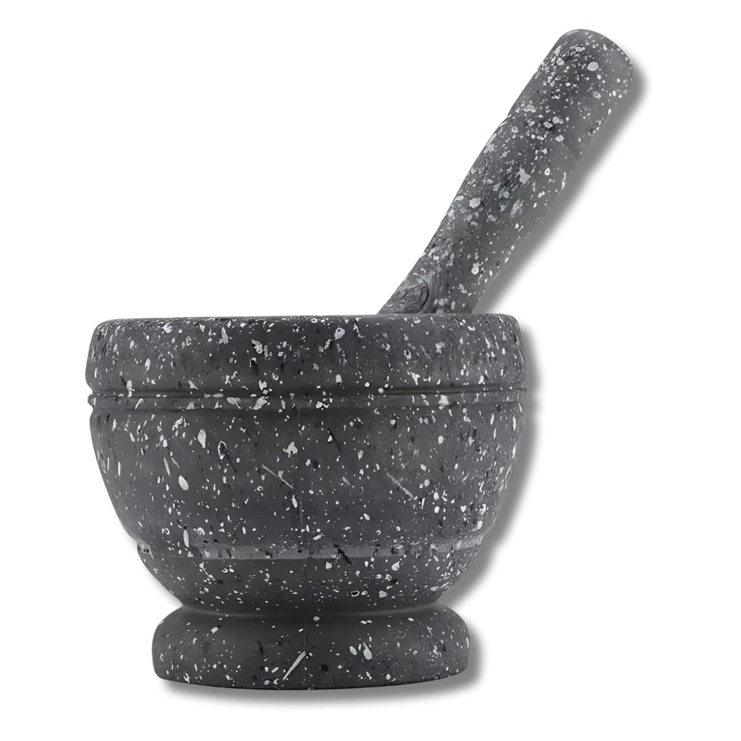 Pestle and Mortar Bowl Set - Herb Grinder, Spice Grinder Manual, Garlic Crusher for Kitchen Tools, Guacamole Mortar and Pestle Set, Masher Kitchen Tool - Mortar & Pestles, Avocado Masher