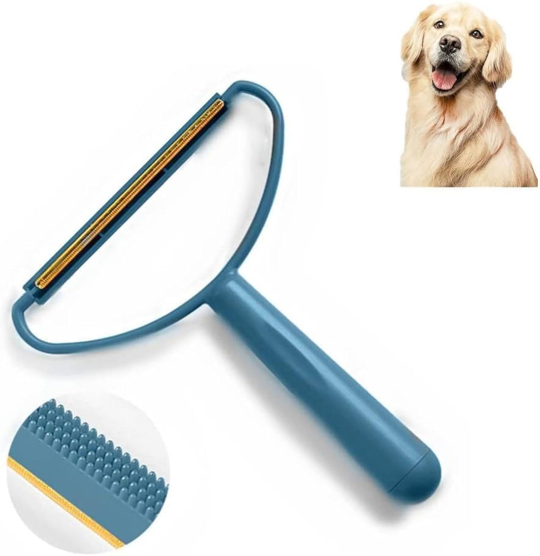 Portable Lint Remover for Clothes and Pet Hair Removal, Portable Lint Remover - Handy Device for Easy Pet Hair and Fur Removal, Available in PRIME SHOP (Blue)