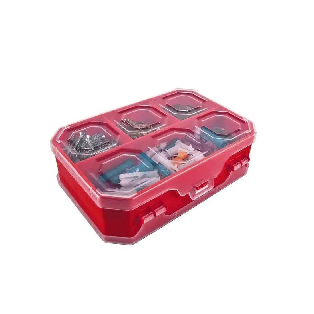 ASRINPLASTIK Alpha Double Sided Organizer-8 169x115x50mm (Red) PORTABLE TOOL BOX
