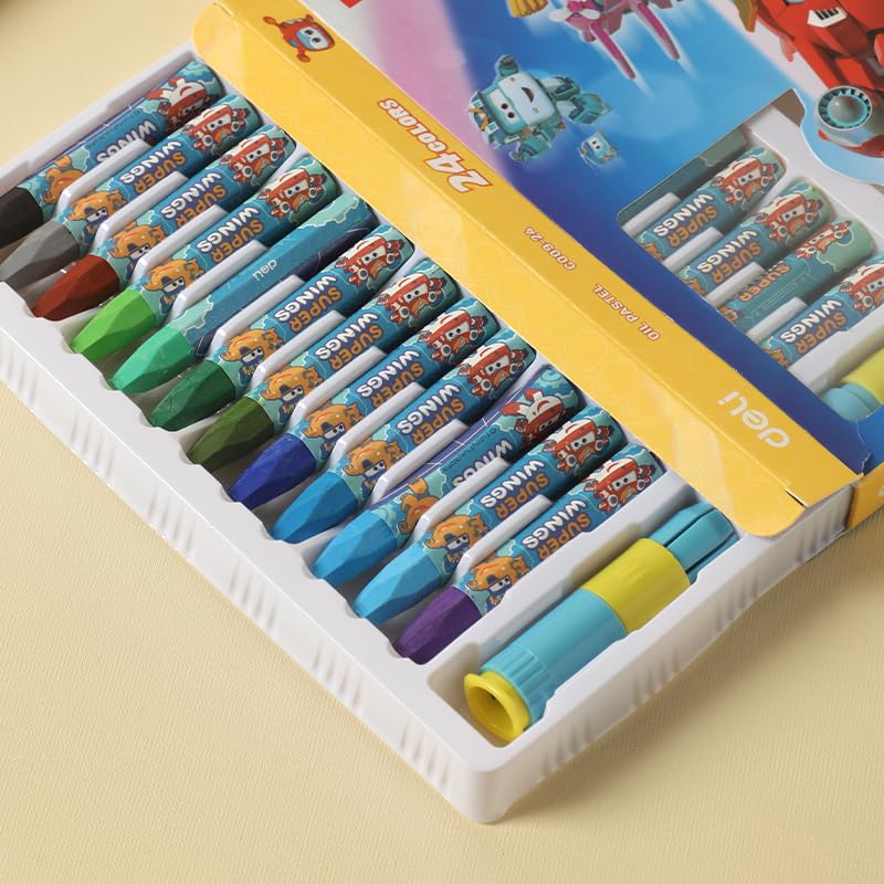 Deli EC009-24 Oil Pastel 24 Colors Set
