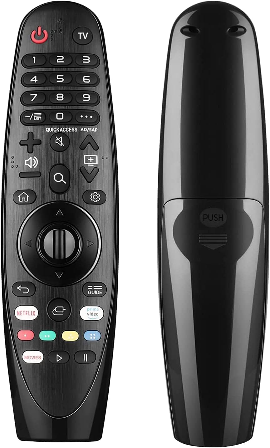 Replacement Smart Remote Control Compatible with LG TV, with Voice Mic, App Shortcut Buttons and Navigation Wheel