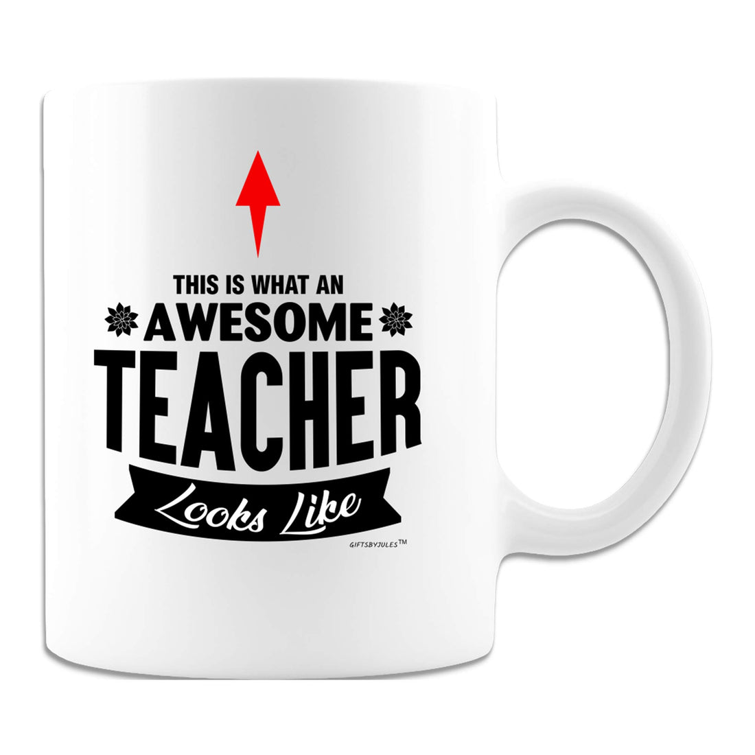 This Is What An Awesome Teacher Look Like For Coffee Mug 11oz for Teachers- Mom -Dad -Student Funny Birthday Christmas (White, 11oz)