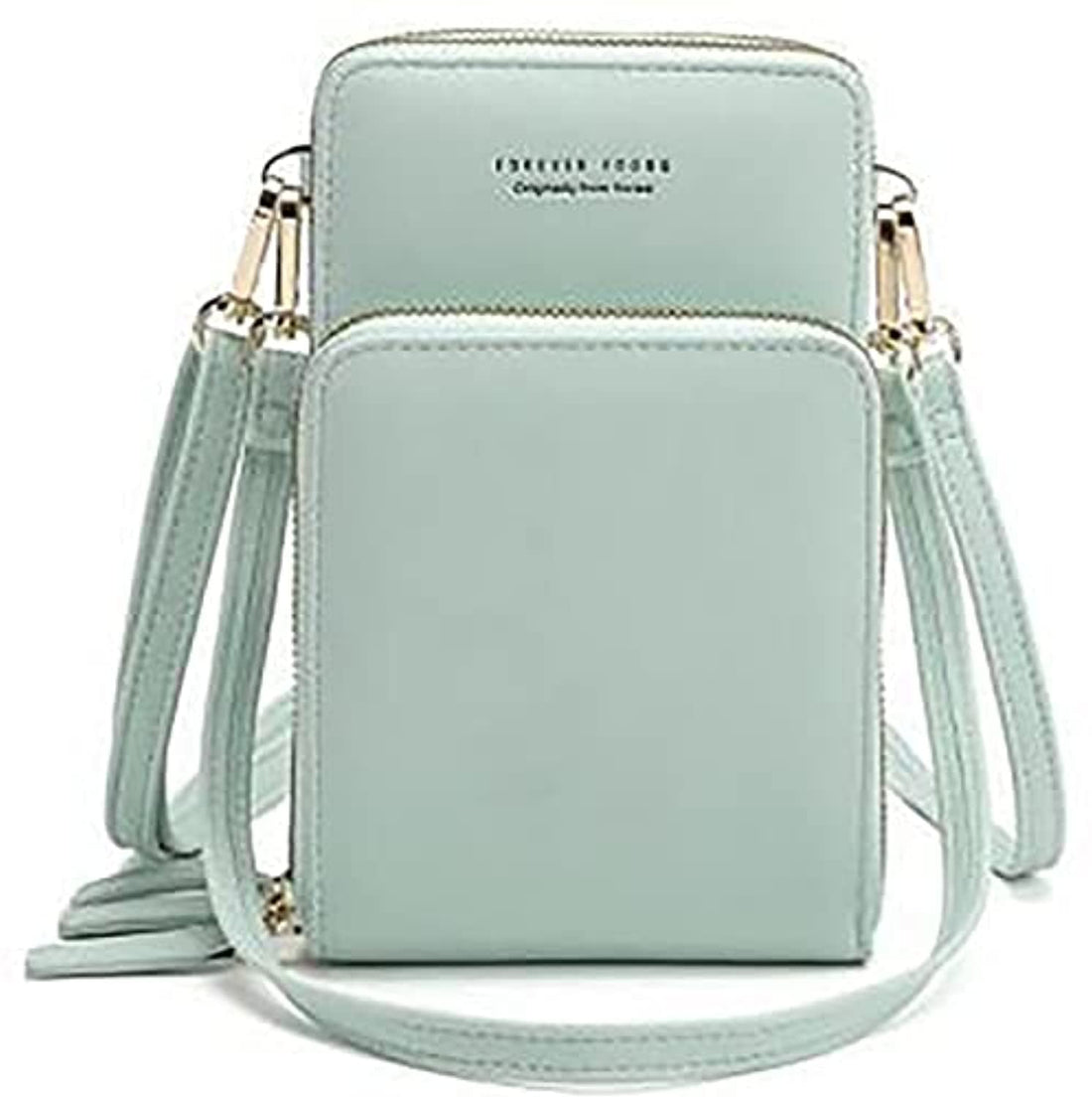 Forever Young Women's Cell Phone Shoulder Bag (Light Blue)