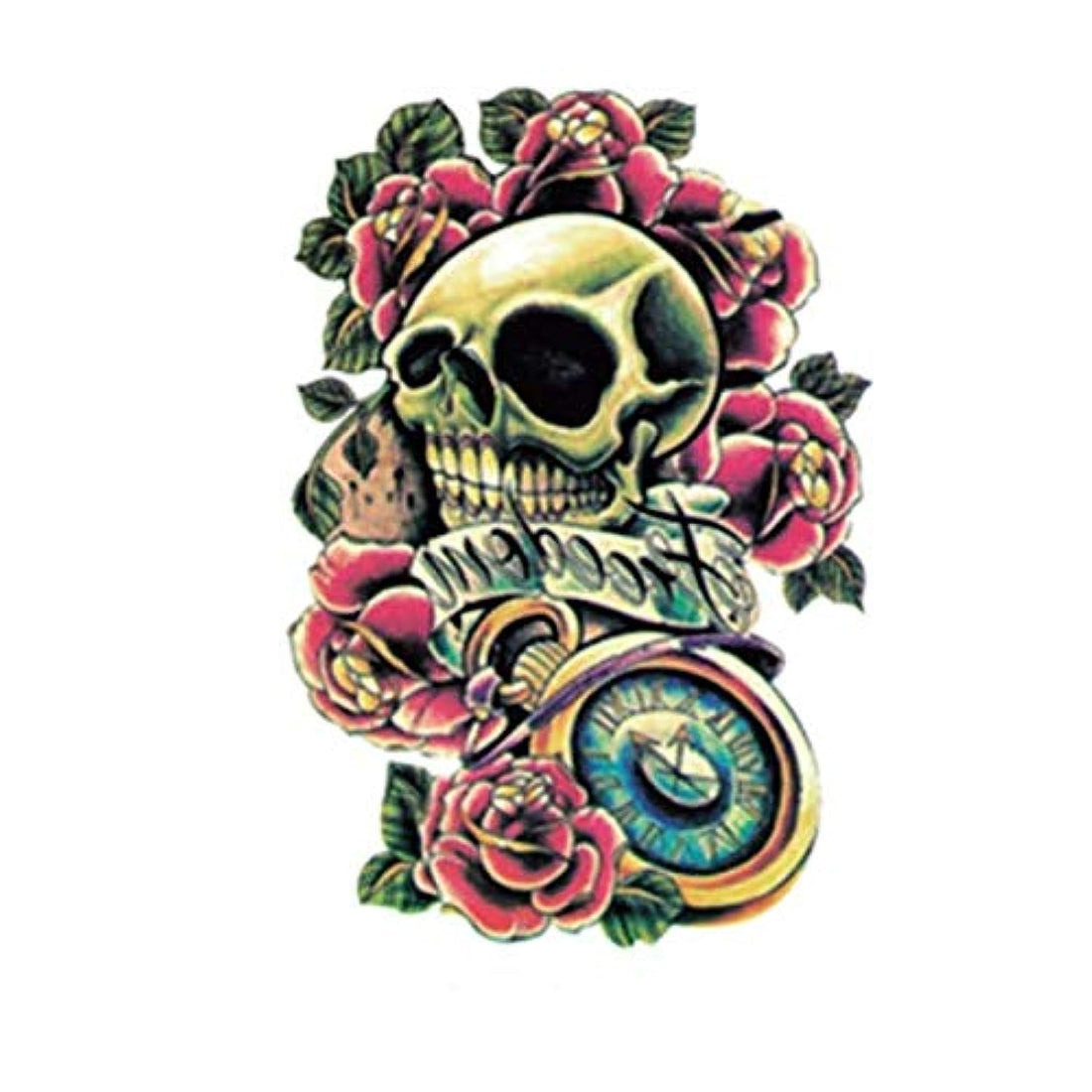 Various Kinds Fashion Waterproof Temporary Skull flower arm Tattoo Transfer Stickers for Adult & Men & Women, Long Time Lasting Body Hipster Sticker
