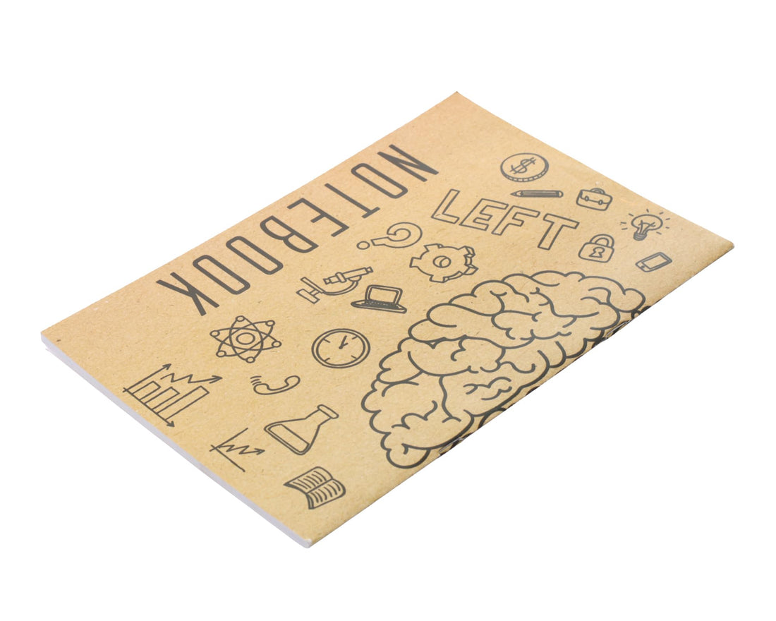 Extra Line University Notebook Stapled 9 Lines 60 Sheets Craft Design Coated Cover A4