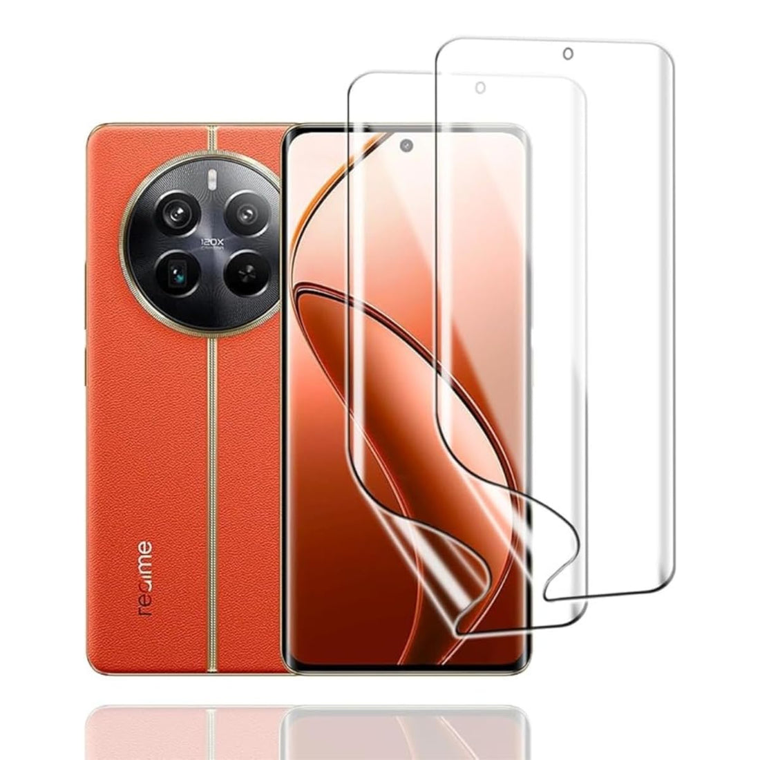 BESHYAKA Flexible Hydrogel Screen Protector (Two Pieces) Compatible with Realme 12 Pro Plus - Full Coverage, bubble-Free, Easy to install, Ultra-Soft, Dust Resistant - Not A Glass