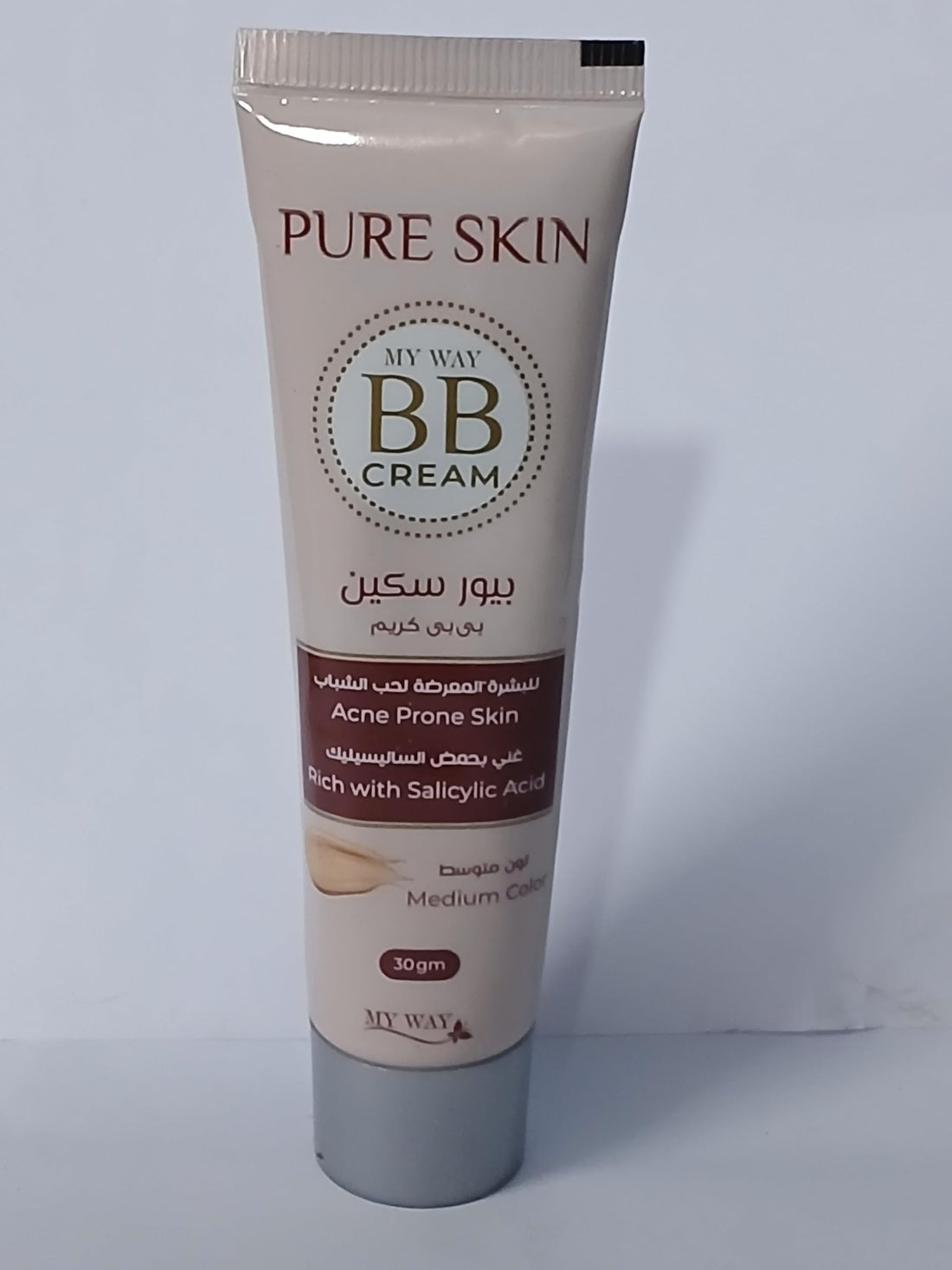Pure Skin BB Cream For Even Skin Tone & Conceals Blemishes & Reduce Acne & Black Spots Salicylic Acid Rich 30 gm Medium Color Pure Skin BB Cream Salicylic Acid Rich 30 gm Medium