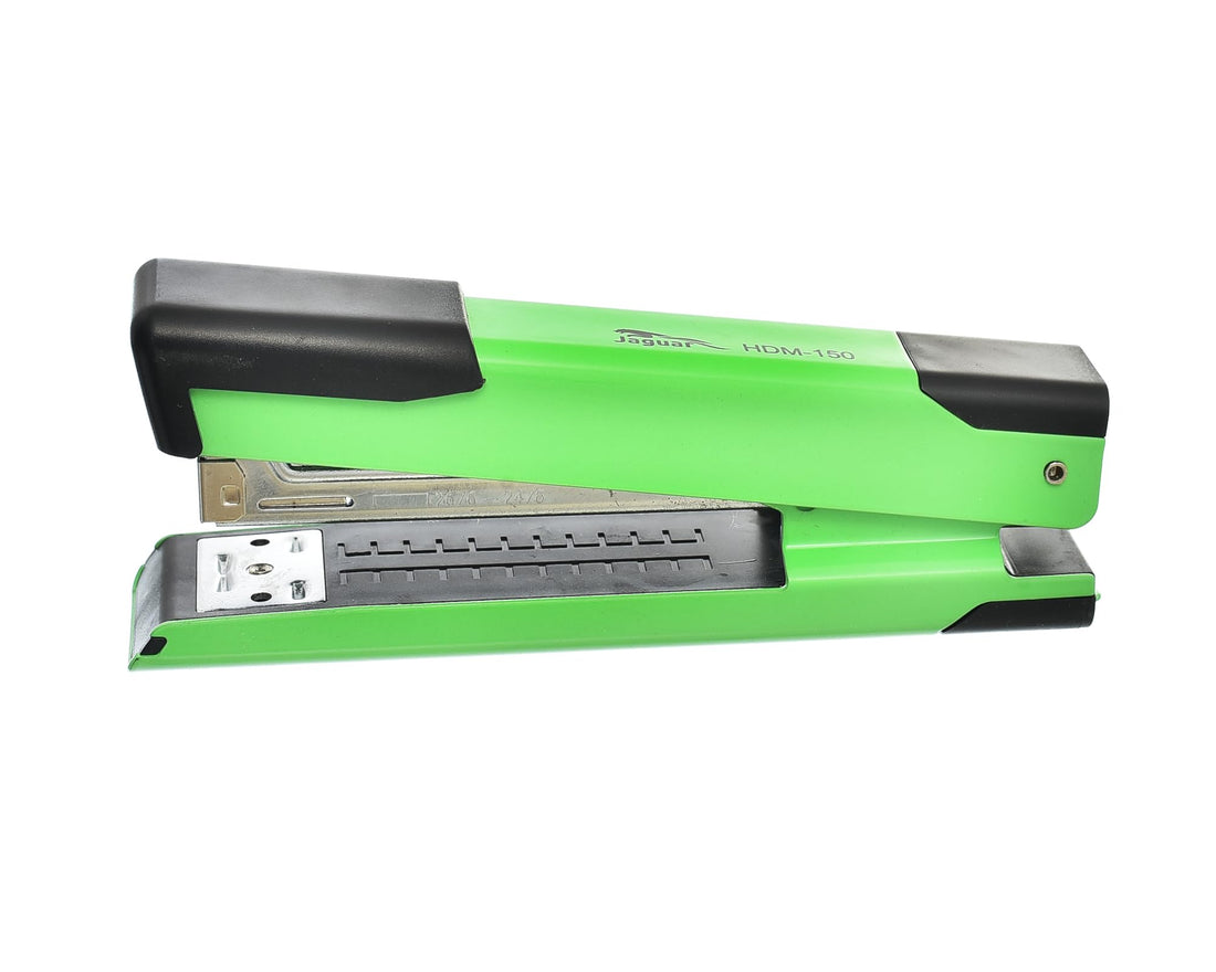 Jaguar. HDM-150 Front Loading Stapler Use Staples 24-26/6 Capacity of 30 Sheets for Office and School - Green
