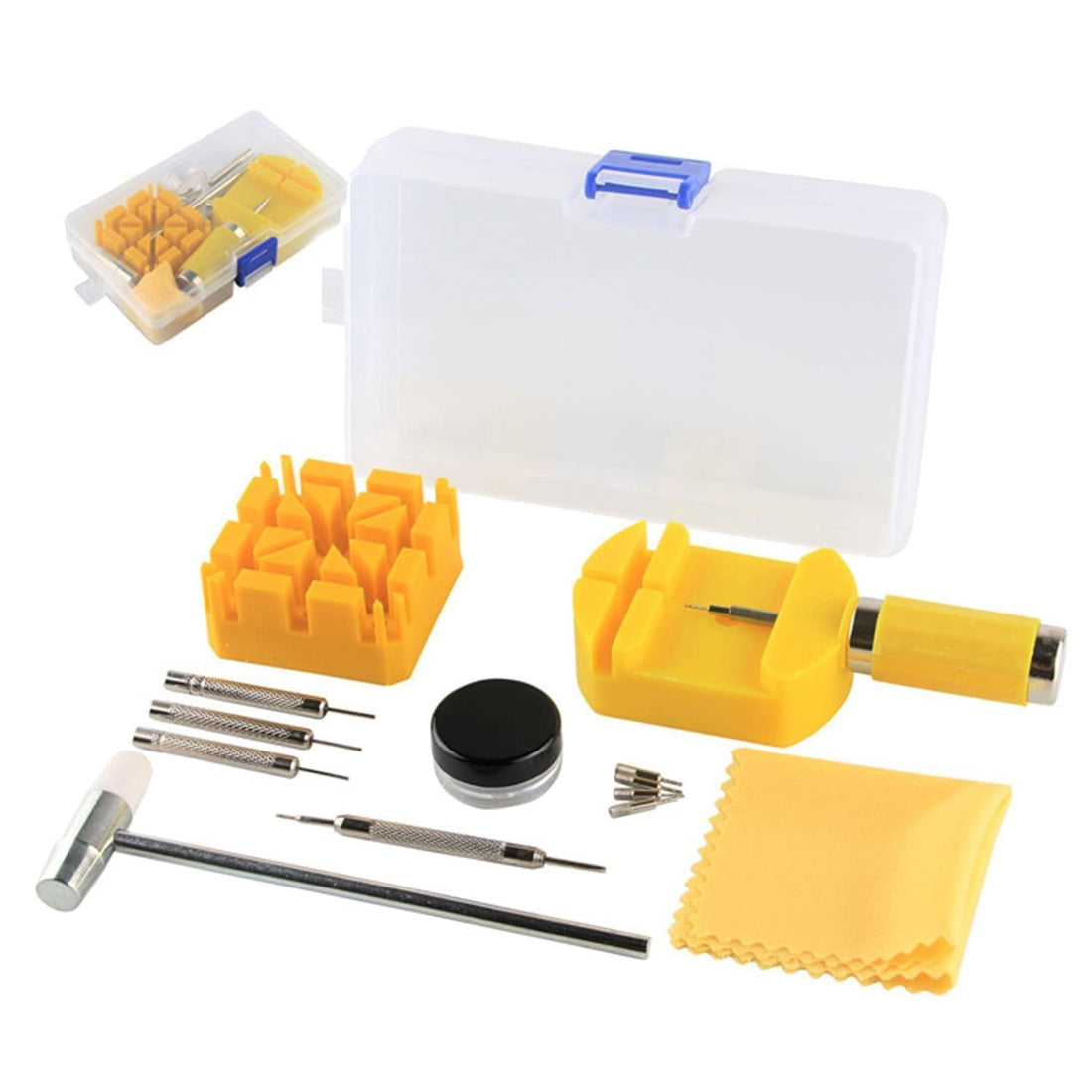 Xspring Watch Repair Kit, 12-in-1 Watch Link Removal Tool Kit, Watch Repair Tools and Kits, Watch Band Tool Kit, Bar Tool Set, Watch Sizing Tool Kit for Watch Bracelet Setting