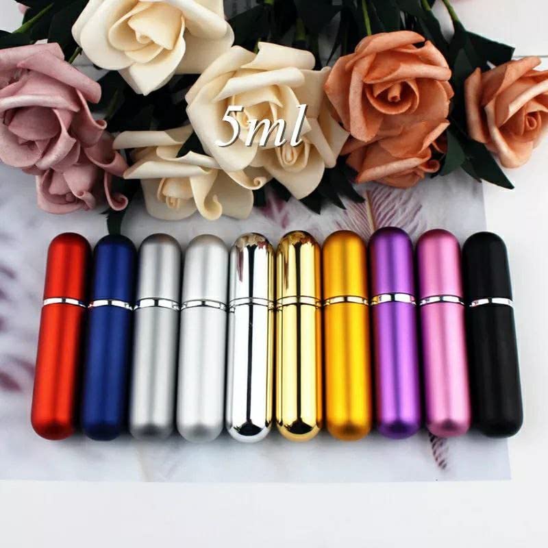 Mini Perfume Bottle Refillable 5ml Lightweight Leak Proof Shatterproof Mini Perfume Bottle