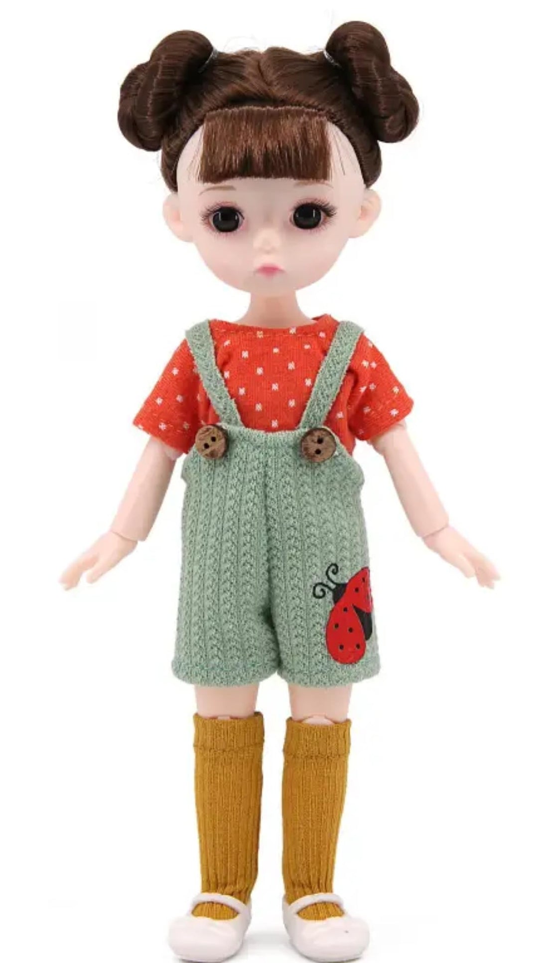 TOYS LAND Walala Mini Fashion Doll Toy for Girls, 23 cm Jointed Doll with Hair Brush, Changeable Outfit, Soft Body and Fine Hair, Birthday Gift for Kids and Toddlers Age 3+ Years Old