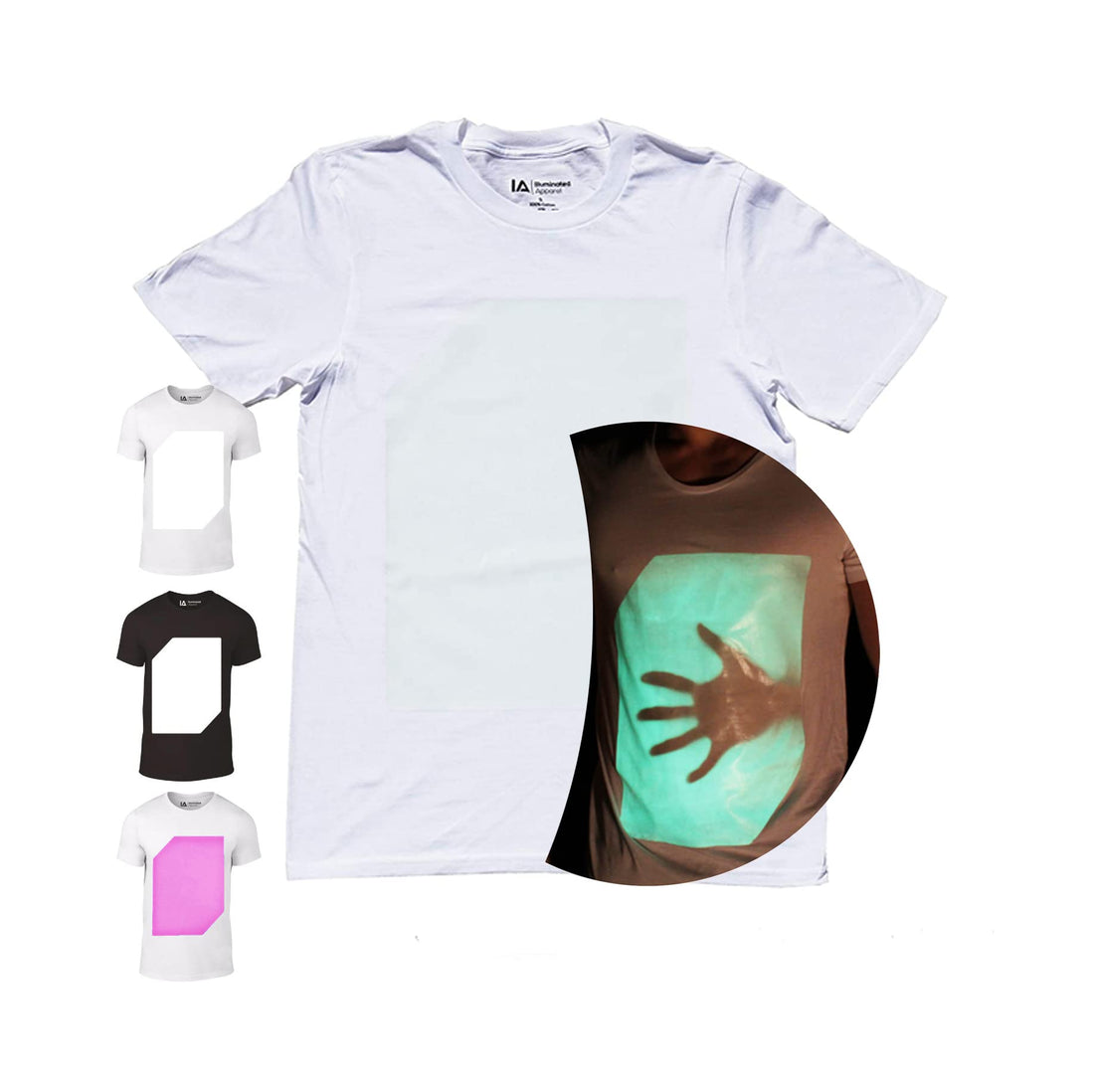 Interactive Glow in The Dark T-Shirt - A Magical T-Shirt You Can Draw On with Light - Perfect all-time loved creative gift - Have fun everywhere