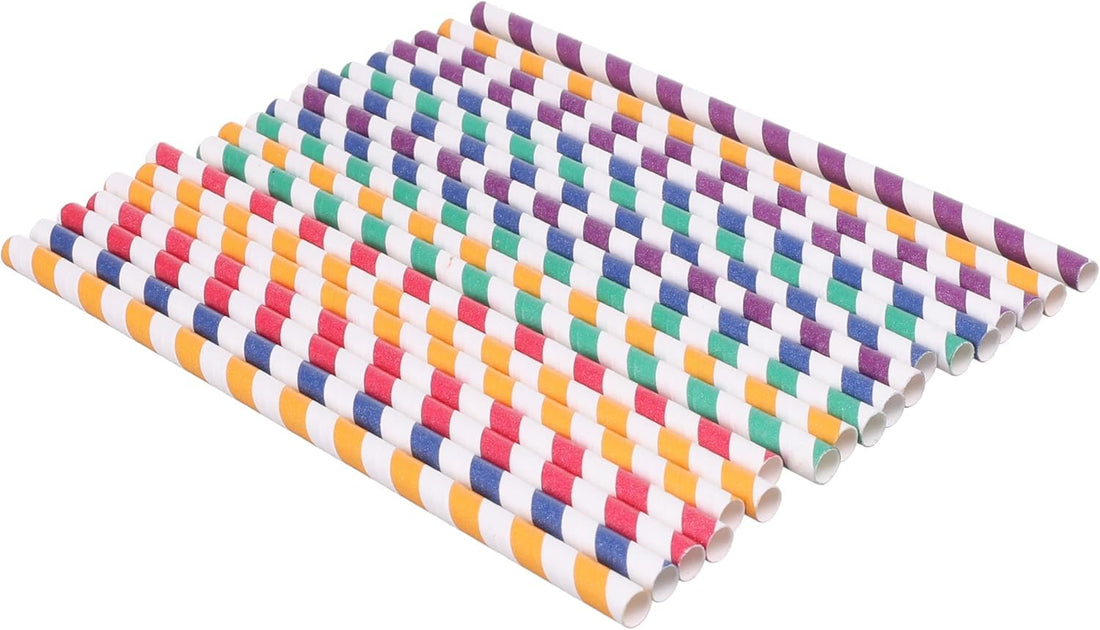 Migo's paper straw, set of 25 - multi color