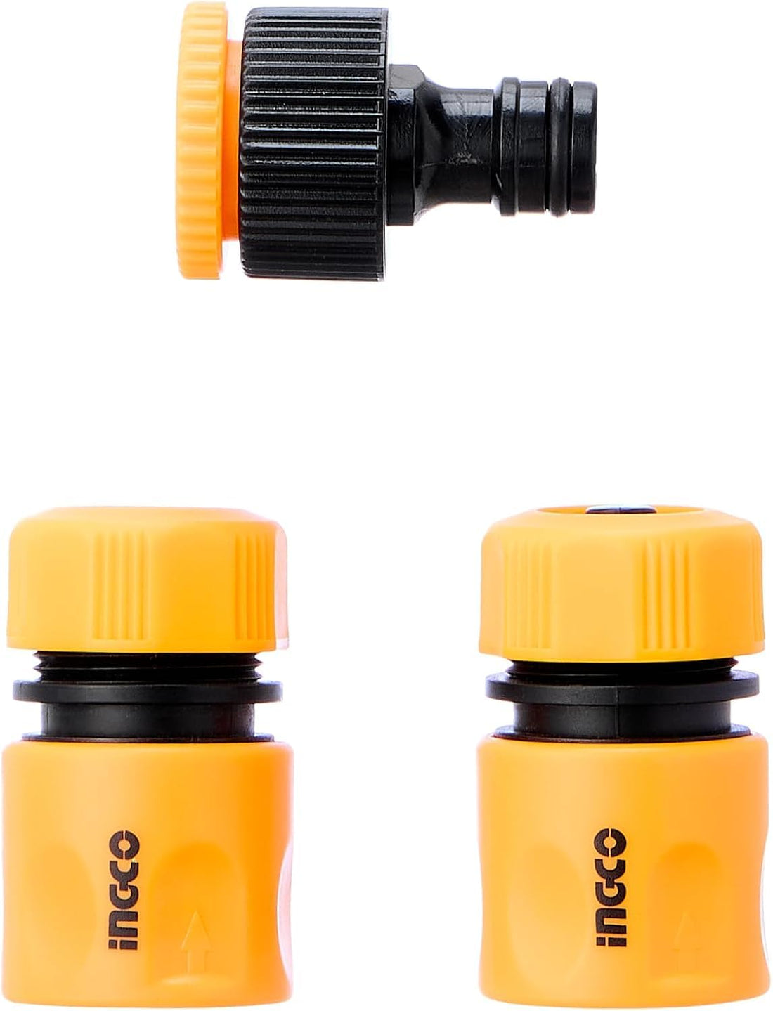 INGCO Garden Hose Quick Connector Set, 3 Pieces, Plastic, HHCS03122