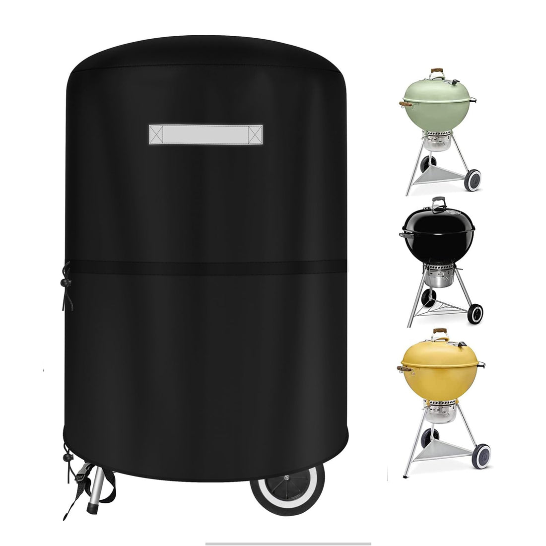 BBQ Grill Cover for Weber Grill Covers 22 Inch for Weber Kettle Grill Cover for Heavy Duty Waterproof BBQ Covers for Outside Charcoal Kettle Accessories Griddle Cover