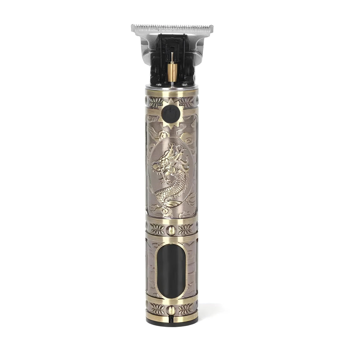 KM-T9 LED Display Shaver with USB Charging - Up to 120 Minutes Runtime - Professional Blades -4 Step Combs – 3 Speeds Up to 7000 RPM - Modern Design - Gold