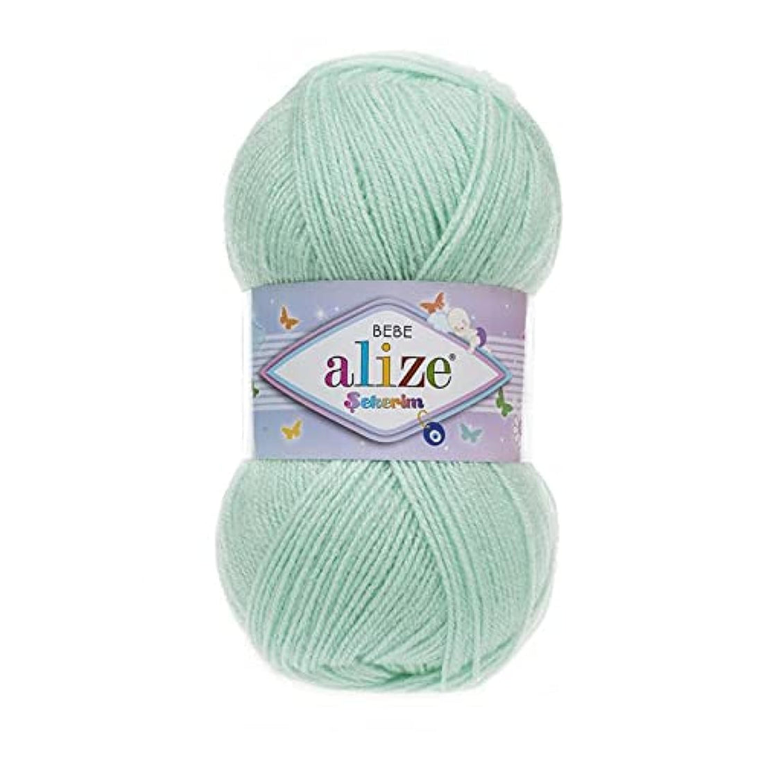 Alize SEKERIM BEBE Water Green 19 - Crochet and Knitting Yarn