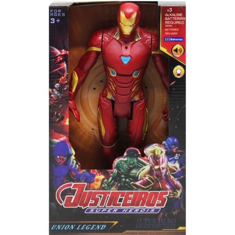 Justiceiros Union Legend Iron man Dark Red Suit With Lights And Sounds - 99109