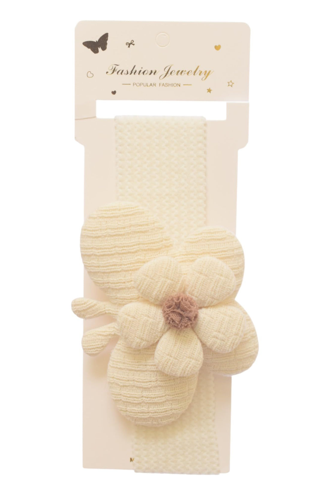 Headband With Butterfly Design For Children - Offwhite