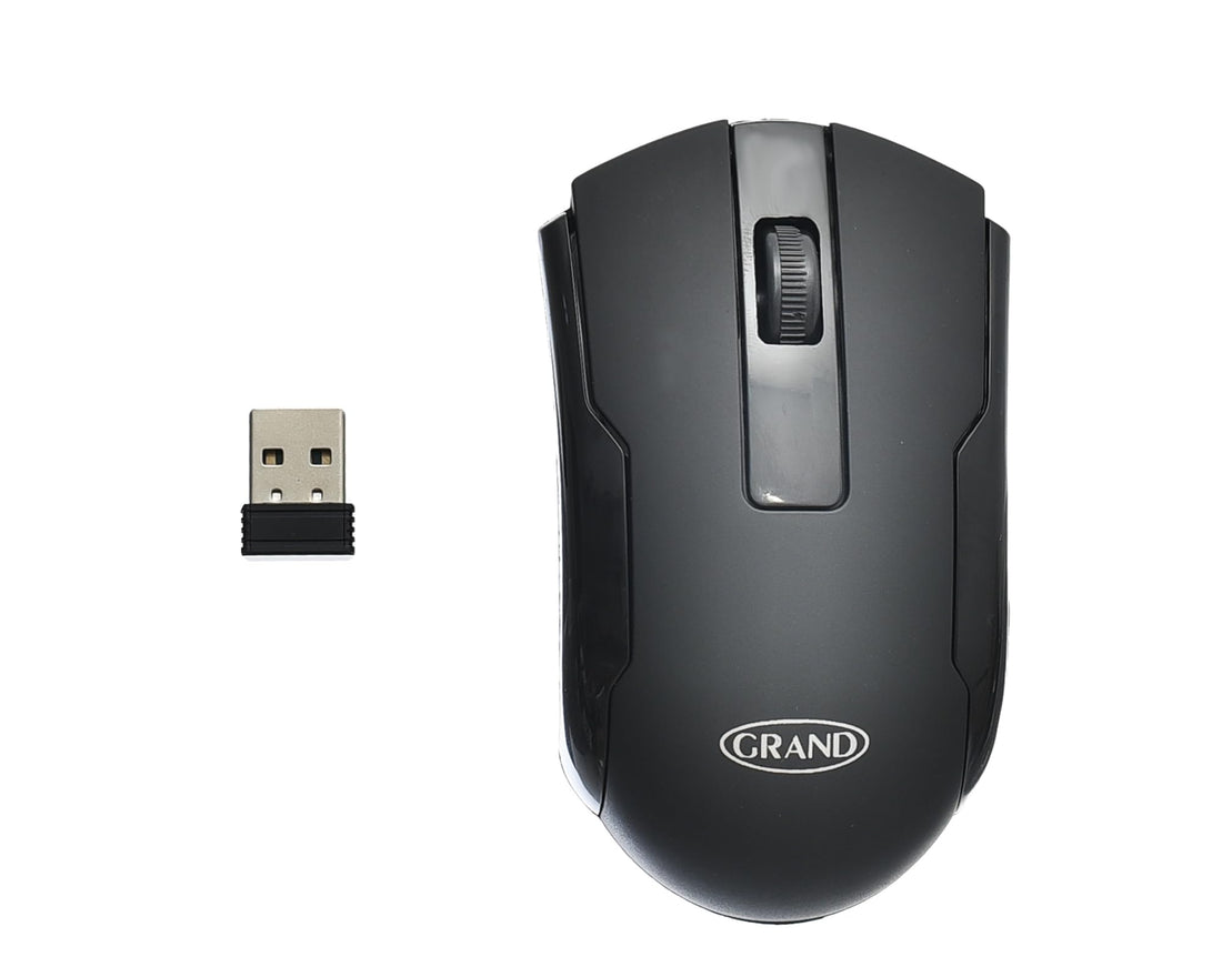 Generic GRAND X7800 Gaming Mouse Mute Wireless With Power Save And Elegant Appearance Efficient For Computer 3V 12 mA - Black