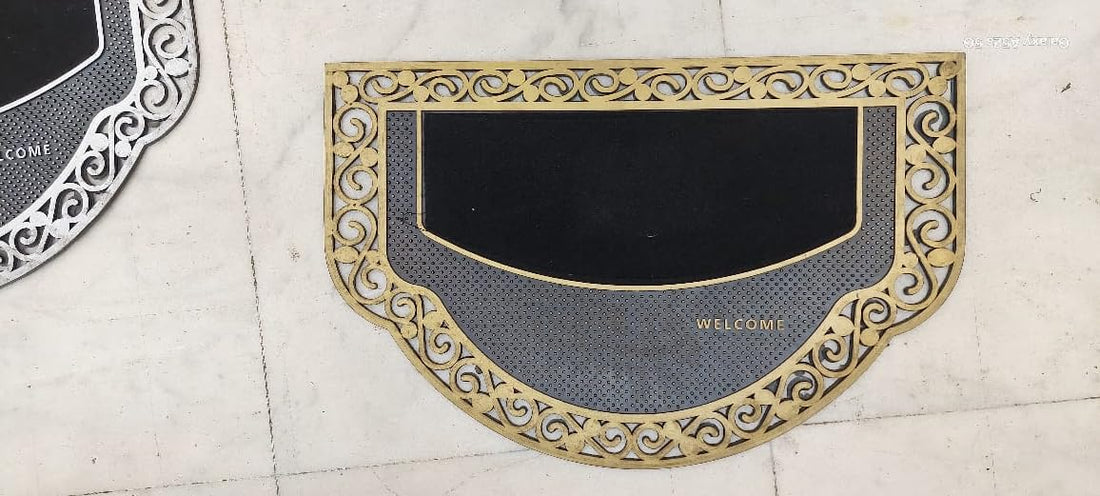 Apartment Door Mat - Polyvinyl Chloride 45 * 70 Turkey (Gold)