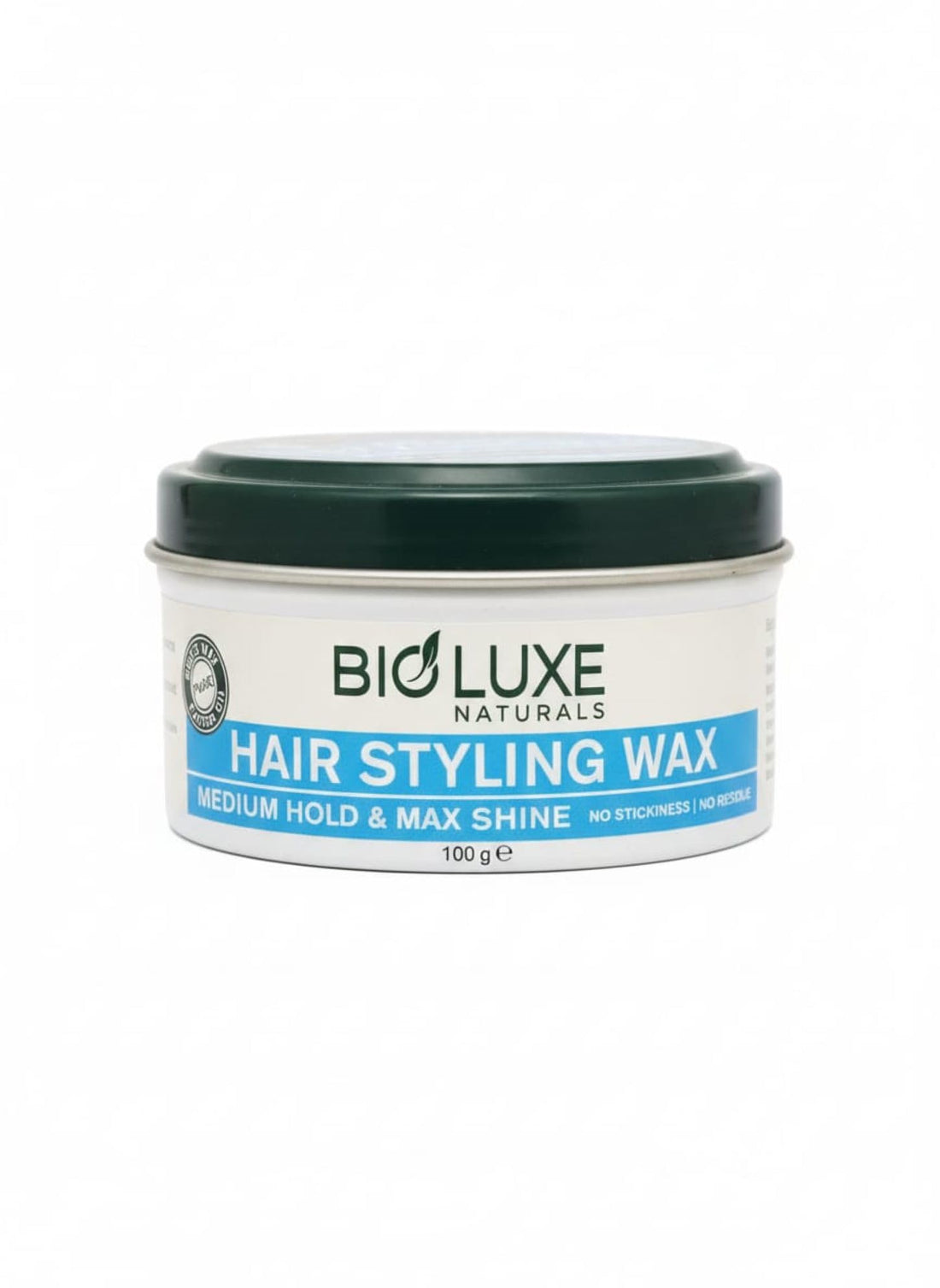 Bio Luxe Wax Medium Hold & Max Sheen 100gm blue