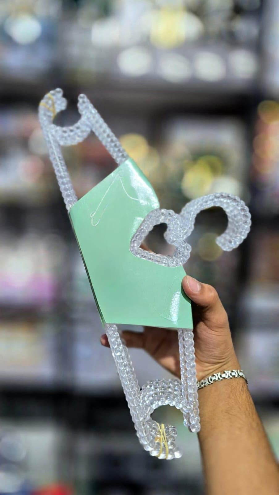 "Bubbles Clothes Hangers Embroidered with Lolly Lobes - Large Size, Latest Trend in Tenderness and High Quality - 6 Pieces"