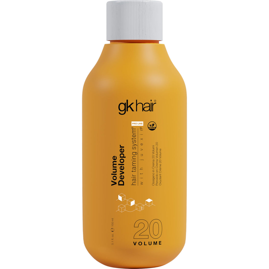 Global Keratin GK HAIR Professional Hair Creme 20 Volume Developer 5 Fl Oz for Hair Coloring Bleach - High-Performance Long Lasting Semi-Permanent Hair Color Toner Dye